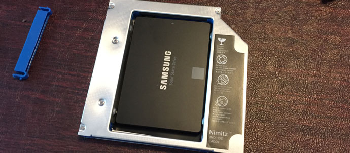 SSD in caddy