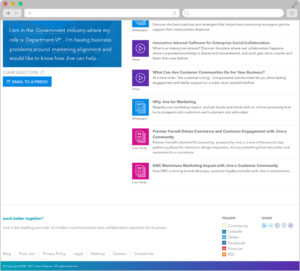 Content Finder sticky filter