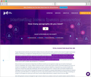 Iron Horse Marketing Ipsum Generator